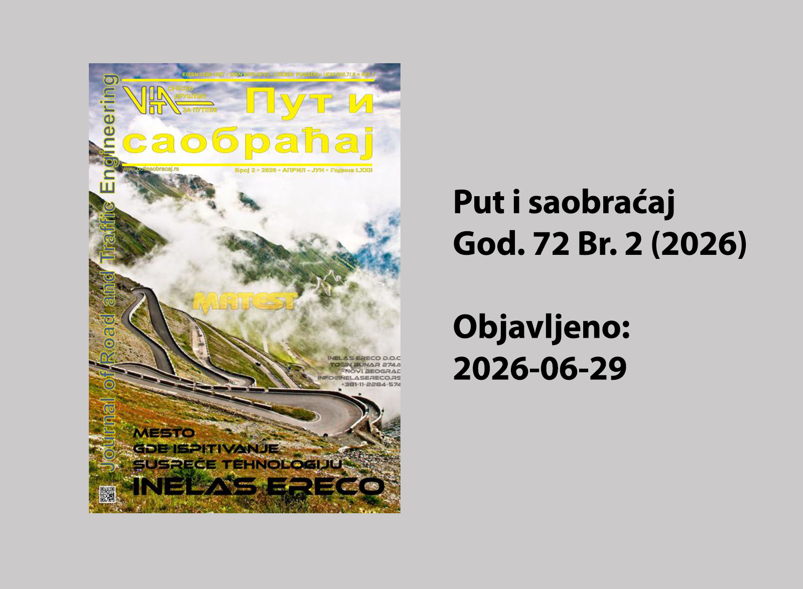 Put i saobracaj - cover_issue_72-2-2026